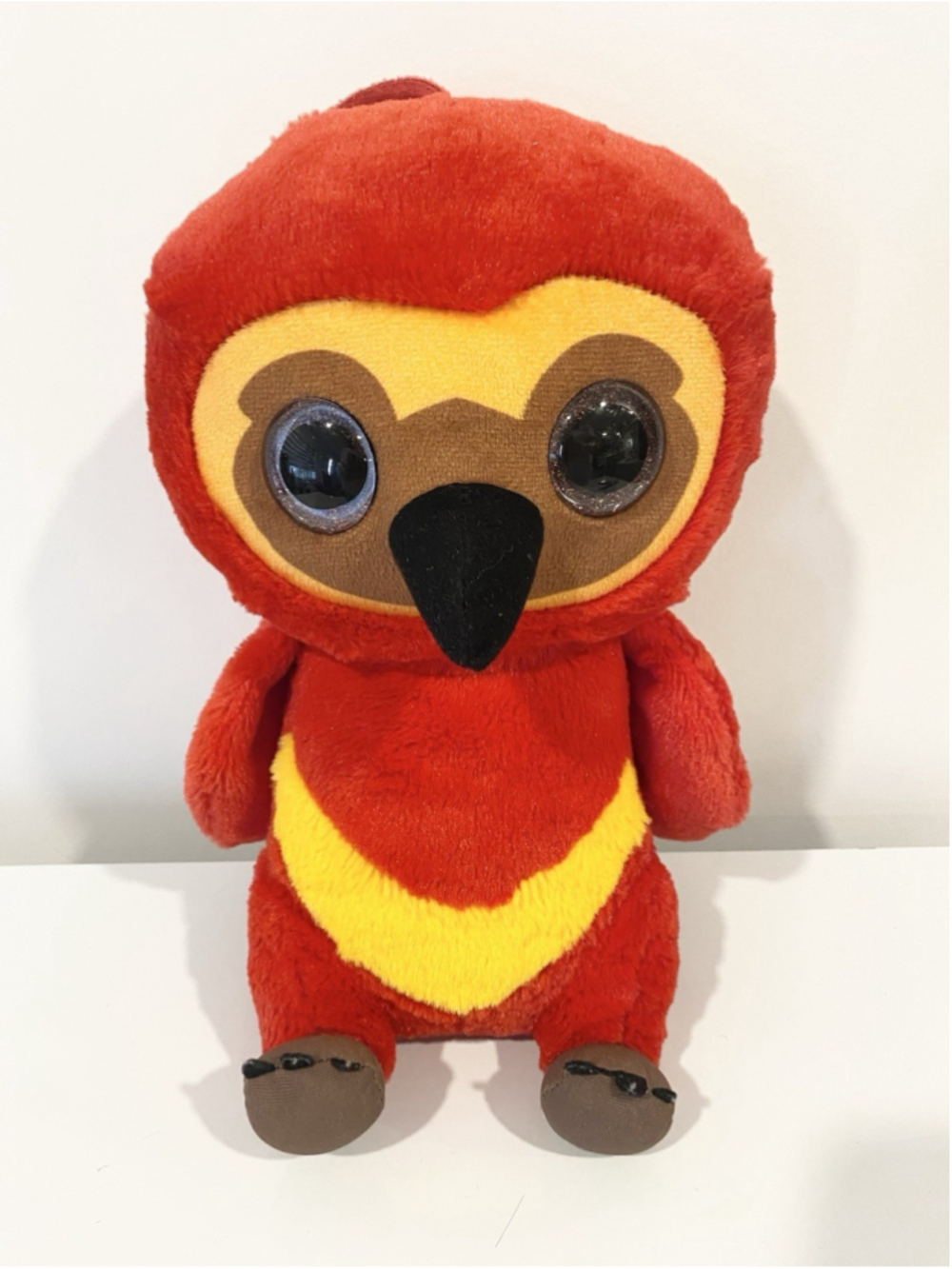 Harry Potter Fawkes Phoenix Plush Just Play 12” Red Yellow Glitter Eyes 2021